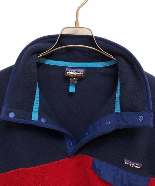 Patagonia（パタゴニア）Patagonia (パタゴニア) シンチラスナップT ネイビー×レッド サイズ:SIZE Mの古着・服飾アイテム