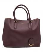 LAUREN RALPH LAURENローレンラルフローレン）の古着「トートバッグ」｜ボルドー