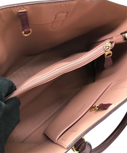 LAUREN RALPH LAUREN（ローレンラルフローレン）LAUREN RALPH LAUREN (ローレンラルフローレン) トートバッグ ボルドーの古着・服飾アイテム