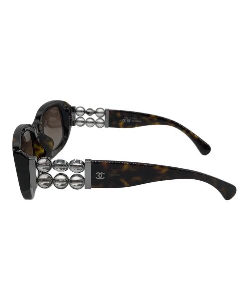 CHANEL（シャネル）CHANEL (シャネル) レクタングル シェイプ アイウェア ブラウン サイズ:53□19-140の古着・服飾アイテム