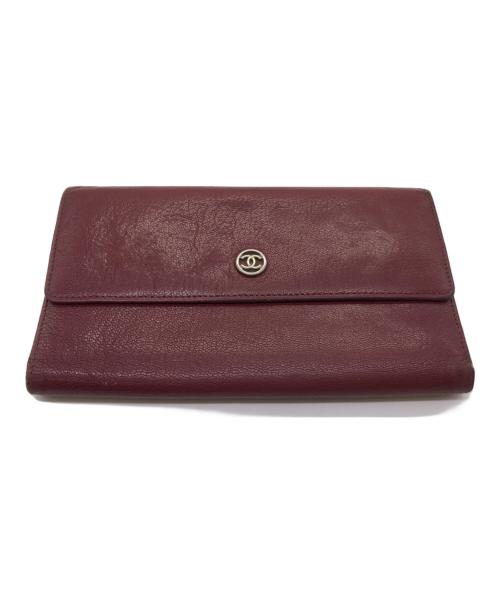 CHANEL（シャネル）CHANEL (シャネル) 長財布 レッドの古着・服飾アイテム