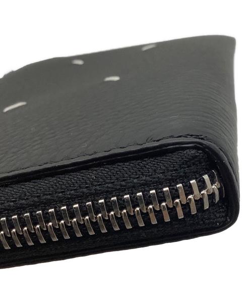 Maison Margiela（メゾンマルジェラ）Maison Margiela (メゾンマルジェラ) シュリンクレザーロングウォレット ブラックの古着・服飾アイテム