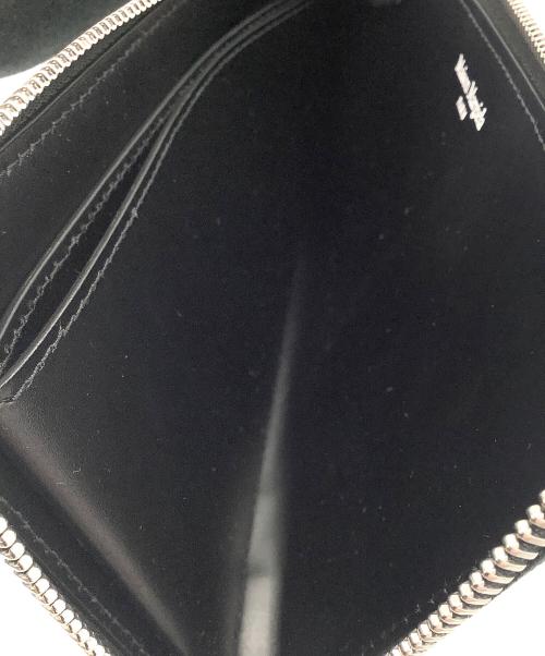 Maison Margiela（メゾンマルジェラ）Maison Margiela (メゾンマルジェラ) シュリンクレザーロングウォレット ブラックの古着・服飾アイテム