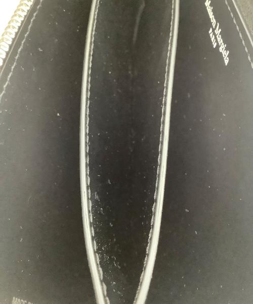 Maison Margiela（メゾンマルジェラ）Maison Margiela (メゾンマルジェラ) シュリンクレザーロングウォレット ブラックの古着・服飾アイテム