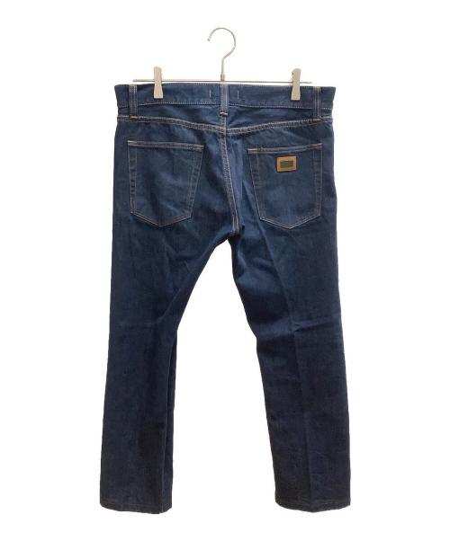 DOLCE & GABBANA（ドルチェ＆ガッバーナ）DOLCE & GABBANA (ドルチェ＆ガッバーナ) ロゴプレートジーンズ インディゴ サイズ:SIZE 48の古着・服飾アイテム