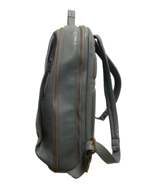 MOTHERHOUSE（マザーハウス）MOTHERHOUSE (マザーハウス) レザーバックパック グレーの古着・服飾アイテム