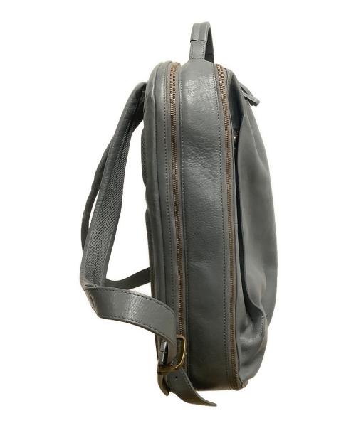 MOTHERHOUSE（マザーハウス）MOTHERHOUSE (マザーハウス) レザーバックパック グレーの古着・服飾アイテム