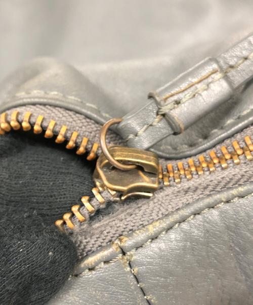 MOTHERHOUSE（マザーハウス）MOTHERHOUSE (マザーハウス) レザーバックパック グレーの古着・服飾アイテム