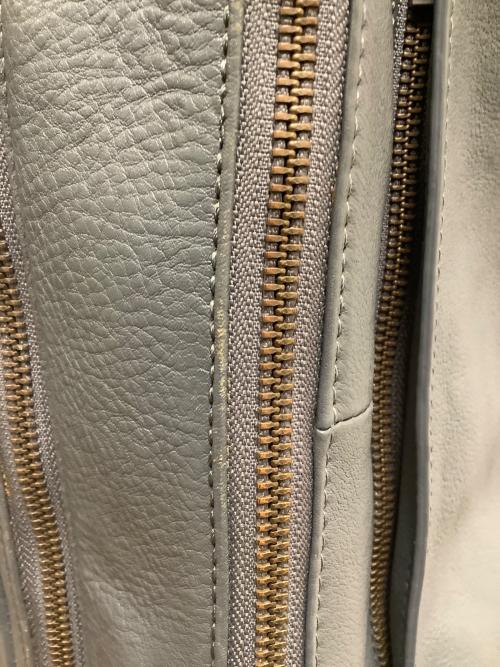 MOTHERHOUSE（マザーハウス）MOTHERHOUSE (マザーハウス) レザーバックパック グレーの古着・服飾アイテム