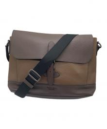COACH（コーチ）の古着「HUDSON MESSENGER IN HERITAGE COLORBLOCK LEATHER」｜ブラウン