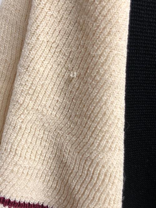 FRED PERRY（フレッドペリー）FRED PERRY (フレッドペリー) KNITTED DRESS ブラック×ホワイト サイズ:SIZE Sの古着・服飾アイテム