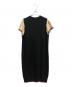FRED PERRY (フレッドペリー) KNITTED DRESS ブラック×ホワイト サイズ:SIZE S：5000円