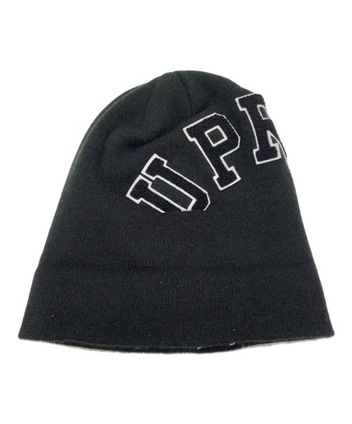 New Era（ニューエラ）New Era (ニューエラ) Supreme (シュプリーム) ニット帽 ブラックの古着・服飾アイテム