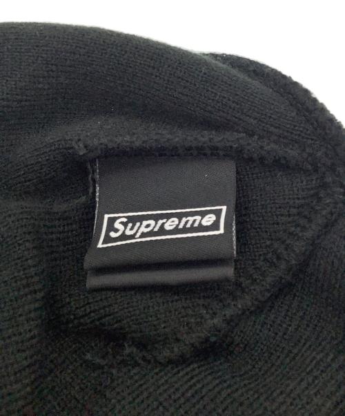 New Era（ニューエラ）New Era (ニューエラ) Supreme (シュプリーム) ニット帽 ブラックの古着・服飾アイテム