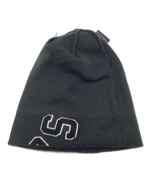 New Era（ニューエラ）New Era (ニューエラ) Supreme (シュプリーム) ニット帽 ブラックの古着・服飾アイテム