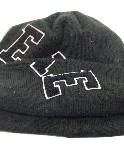New Era（ニューエラ）New Era (ニューエラ) Supreme (シュプリーム) ニット帽 ブラックの古着・服飾アイテム