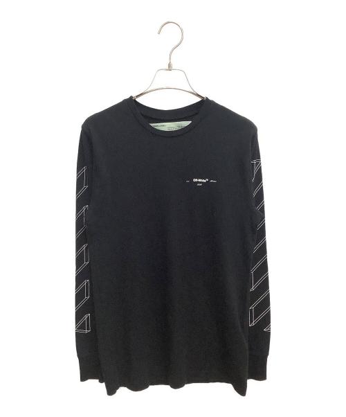 OFFWHITE（オフホワイト）OFFWHITE (オフホワイト) プリントカットソー ブラック サイズ:SIZE XSの古着・服飾アイテム