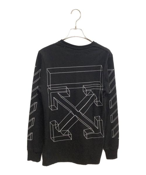 OFFWHITE（オフホワイト）OFFWHITE (オフホワイト) プリントカットソー ブラック サイズ:SIZE XSの古着・服飾アイテム