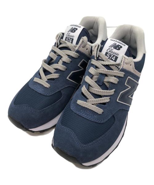 NEW BALANCE（ニューバランス）NEW BALANCE (ニューバランス) ローカットスニーカー ネイビー×グレー サイズ:26cmの古着・服飾アイテム