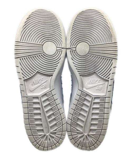 NIKE SB（ナイキエスビー）NIKE SB (ナイキエスビー) Dunk Low Pro Nicole Hause ホワイト×スカイブルー サイズ:SIZE 27.5cmの古着・服飾アイテム
