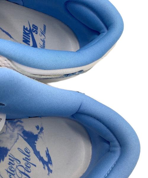 NIKE SB（ナイキエスビー）NIKE SB (ナイキエスビー) Dunk Low Pro Nicole Hause ホワイト×スカイブルー サイズ:SIZE 27.5cmの古着・服飾アイテム