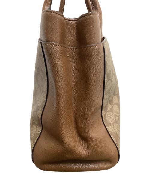 COACH（コーチ）COACH (コーチ) トートバッグ ブラウン×ベージュの古着・服飾アイテム