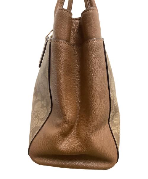 COACH（コーチ）COACH (コーチ) トートバッグ ブラウン×ベージュの古着・服飾アイテム