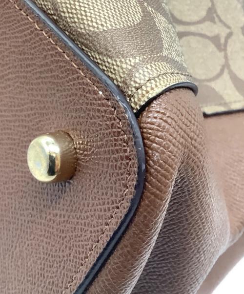 COACH（コーチ）COACH (コーチ) トートバッグ ブラウン×ベージュの古着・服飾アイテム