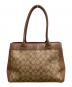 COACH (コーチ) トートバッグ ブラウン×ベージュ：9000円