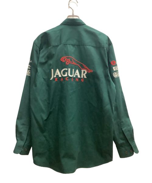 Jaguar（ジャガ）Jaguar (ジャガ) ピットクルーシャツ グリーン サイズ:Lの古着・服飾アイテム