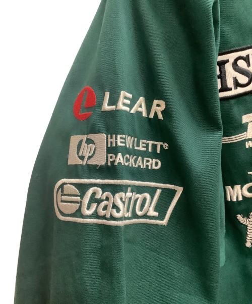 Jaguar（ジャガ）Jaguar (ジャガ) ピットクルーシャツ グリーン サイズ:Lの古着・服飾アイテム