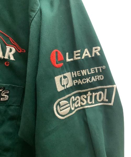 Jaguar（ジャガ）Jaguar (ジャガ) ピットクルーシャツ グリーン サイズ:Lの古着・服飾アイテム