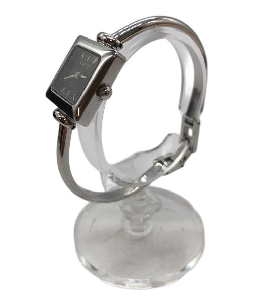 GUCCI（グッチ）GUCCI (グッチ) バングルウォッチ ブラックの古着・服飾アイテム