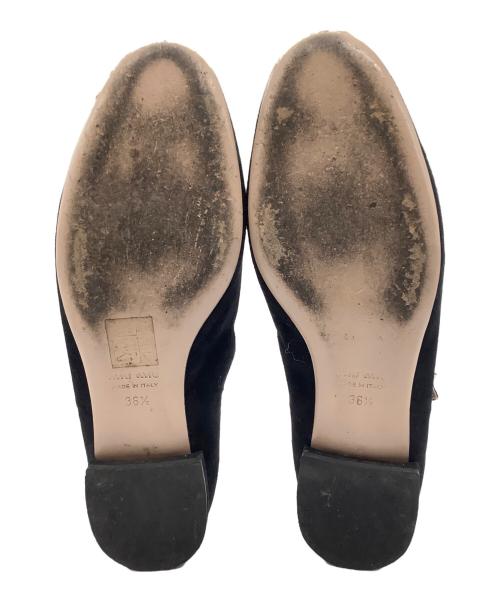 MIU MIU（ミュウミュウ）MIU MIU (ミュウミュウ) ビジューストラップパンプス ブラック サイズ:36 1/2の古着・服飾アイテム