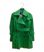 BURBERRY BLUE LABELバーバリーロンドンブルーレーベル）の古着「トレンチコート」｜グリーン