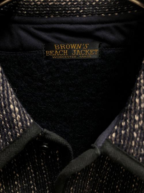 BROWN'S BEACH JACKET（ブラウンズビーチジャケット）BROWN'S BEACH JACKET (ブラウンズビーチジャケット) ブラウンズビーチ ジャケット ネイビー サイズ:SIZE 38の古着・服飾アイテム
