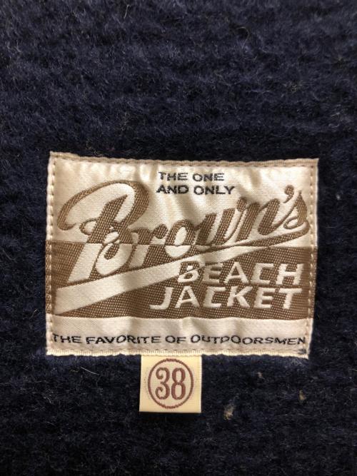 BROWN'S BEACH JACKET（ブラウンズビーチジャケット）BROWN'S BEACH JACKET (ブラウンズビーチジャケット) ブラウンズビーチ ジャケット ネイビー サイズ:SIZE 38の古着・服飾アイテム
