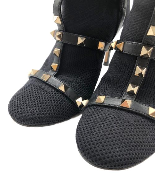 VALENTINO（ヴァレンティノ）VALENTINO (ヴァレンティノ) ロックスダッズソックスブーツ ブラック サイズ:SIZE 22.5cmの古着・服飾アイテム