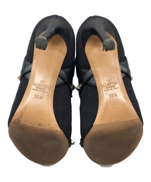 VALENTINO（ヴァレンティノ）VALENTINO (ヴァレンティノ) ロックスダッズソックスブーツ ブラック サイズ:SIZE 22.5cmの古着・服飾アイテム