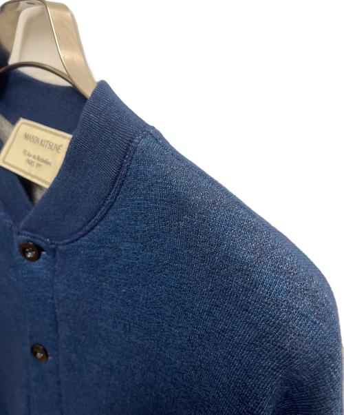 maison kitsune（メゾンキツネ）maison kitsune (メゾンキツネ) カーディガン ブルー サイズ:SIZE Sの古着・服飾アイテム