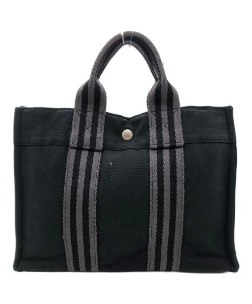 HERMES（エルメス）HERMES (エルメス) フールトゥ トートPM ブラック×グレーの古着・服飾アイテム