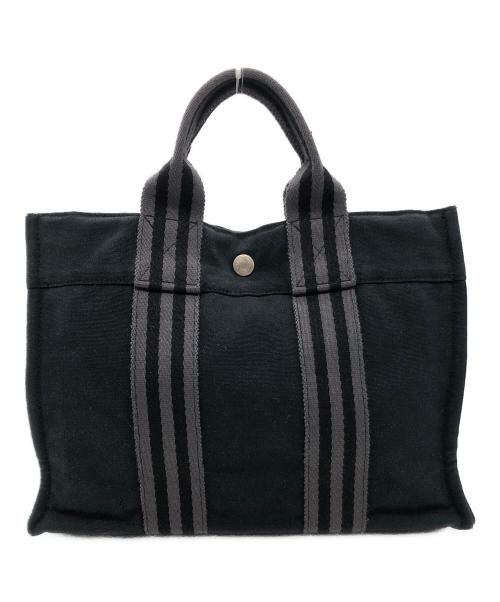 HERMES（エルメス）HERMES (エルメス) フールトゥ トートPM ブラック×グレーの古着・服飾アイテム