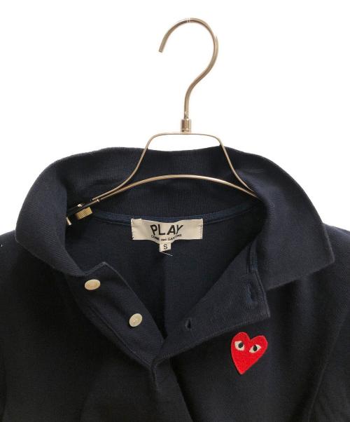 PLAY COMME des GARCONS（プレイコムデギャルソン）PLAY COMME des GARCONS (プレイ コムデギャルソン) 半袖ポロシャツ ネイビー サイズ:SIZE Sの古着・服飾アイテム