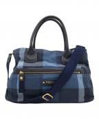 BLUE LABEL CRESTBRIDGEブルーレーベルクレストブリッジ）の古着「2WAYバッグ」｜ブルー×ネイビー