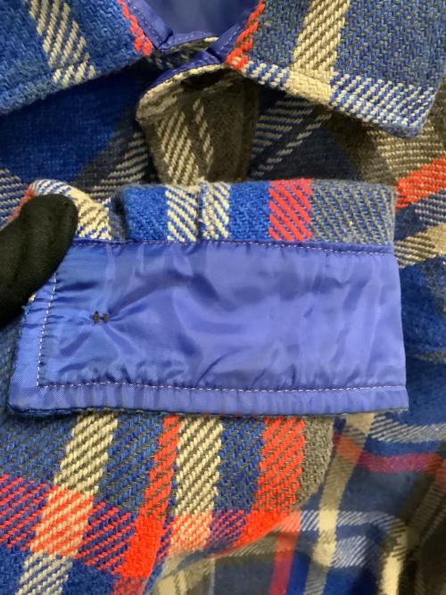 A BATHING APE（ア ベイシング エイプ）A BATHING APE (ア ベイシング エイプ) 長袖シャツ ブルー×レッド サイズ:SIZE Mの古着・服飾アイテム