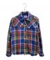 A BATHING APE（ア ベイシング エイプ）の古着「長袖シャツ」｜ブルー×レッド