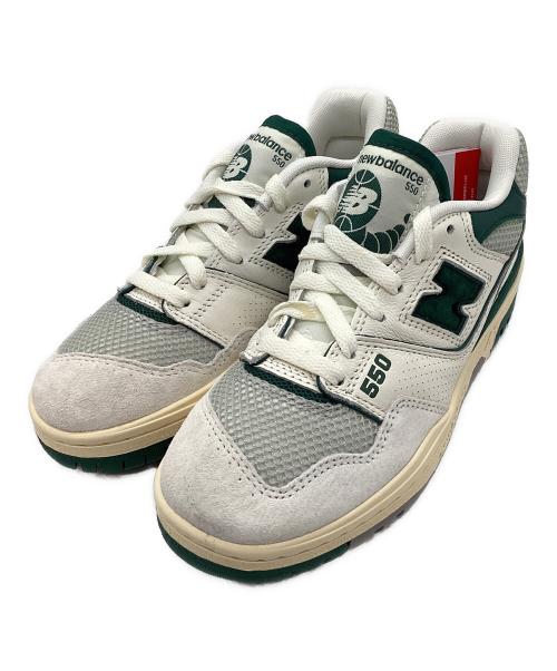 NEW BALANCE（ニューバランス）NEW BALANCE (ニューバランス) スニーカー グリーン×ホワイト サイズ:SIZE 22.5cm 未使用品の古着・服飾アイテム