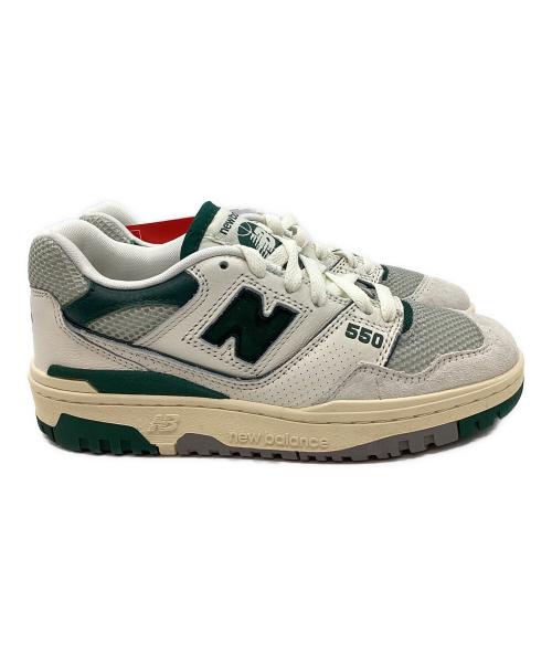NEW BALANCE（ニューバランス）NEW BALANCE (ニューバランス) スニーカー グリーン×ホワイト サイズ:SIZE 22.5cm 未使用品の古着・服飾アイテム