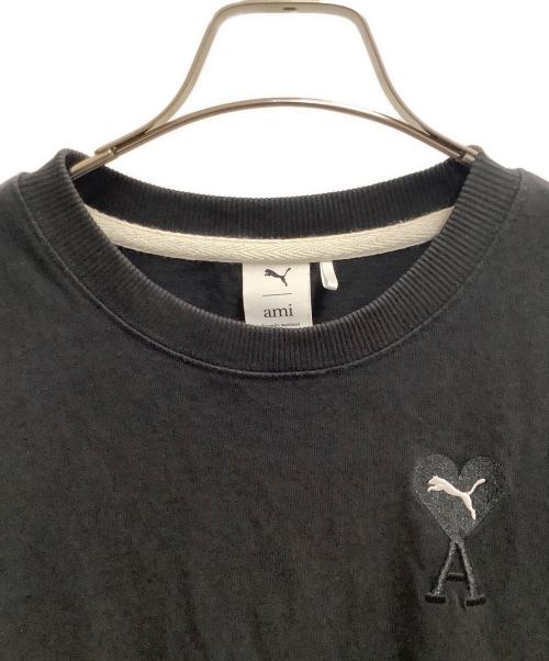 PUMA（プーマ）PUMA (プーマ) ami (アミ) クルーネックカットソー ブラック サイズ:SIZE Sの古着・服飾アイテム