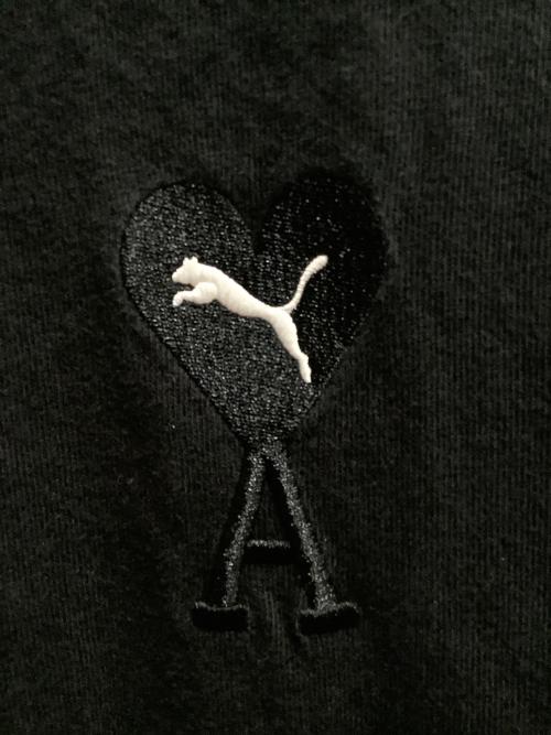 PUMA（プーマ）PUMA (プーマ) ami (アミ) クルーネックカットソー ブラック サイズ:SIZE Sの古着・服飾アイテム